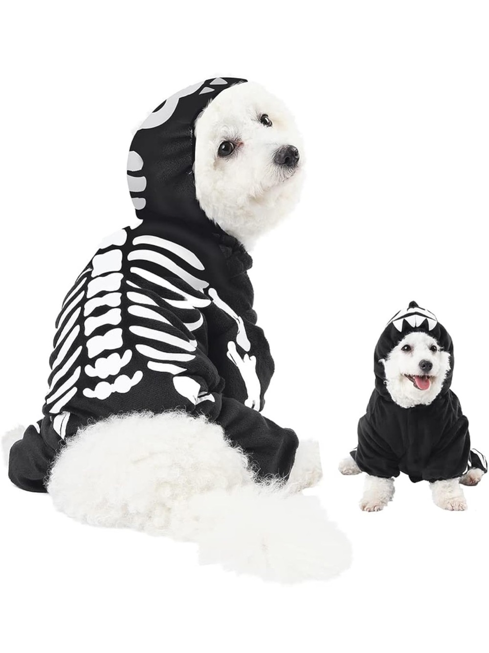 Spooktacular Creations Black & White Skeleton Dog Costume (XL)